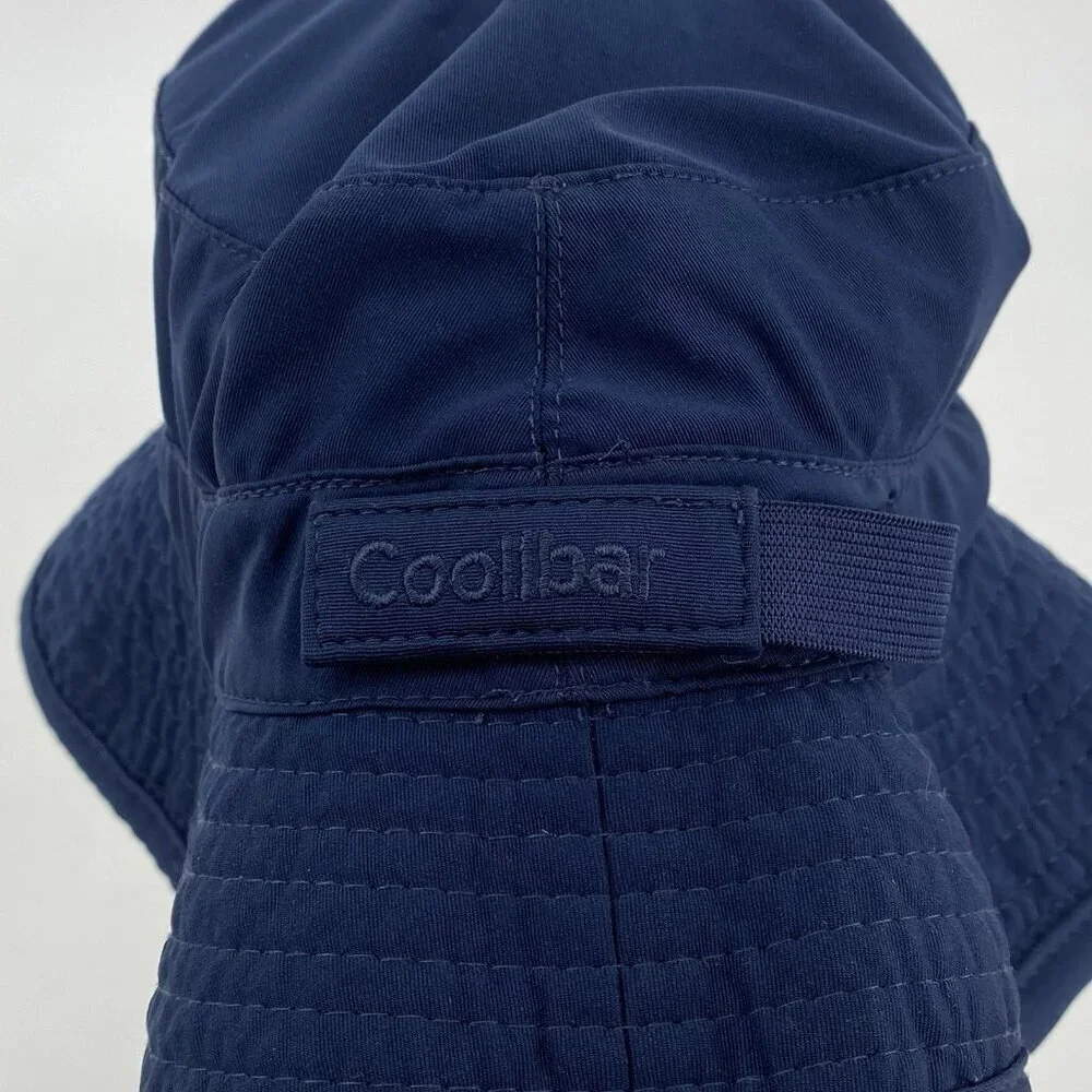 Coolibar UPF Youth S/M Blue Traveler Outdoor Fishing Hiking Surfs Up Bucket Hat